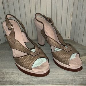 Lena Milos Leather Heels Size 36